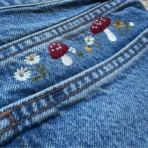 Reformation Cynthia Jean with Mushroom embroidery